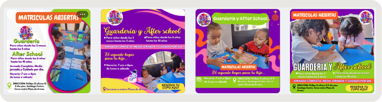 Diseños para Universo de Niños — Guardería y After School